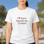 T-shirt I love saint-genest-de-contest