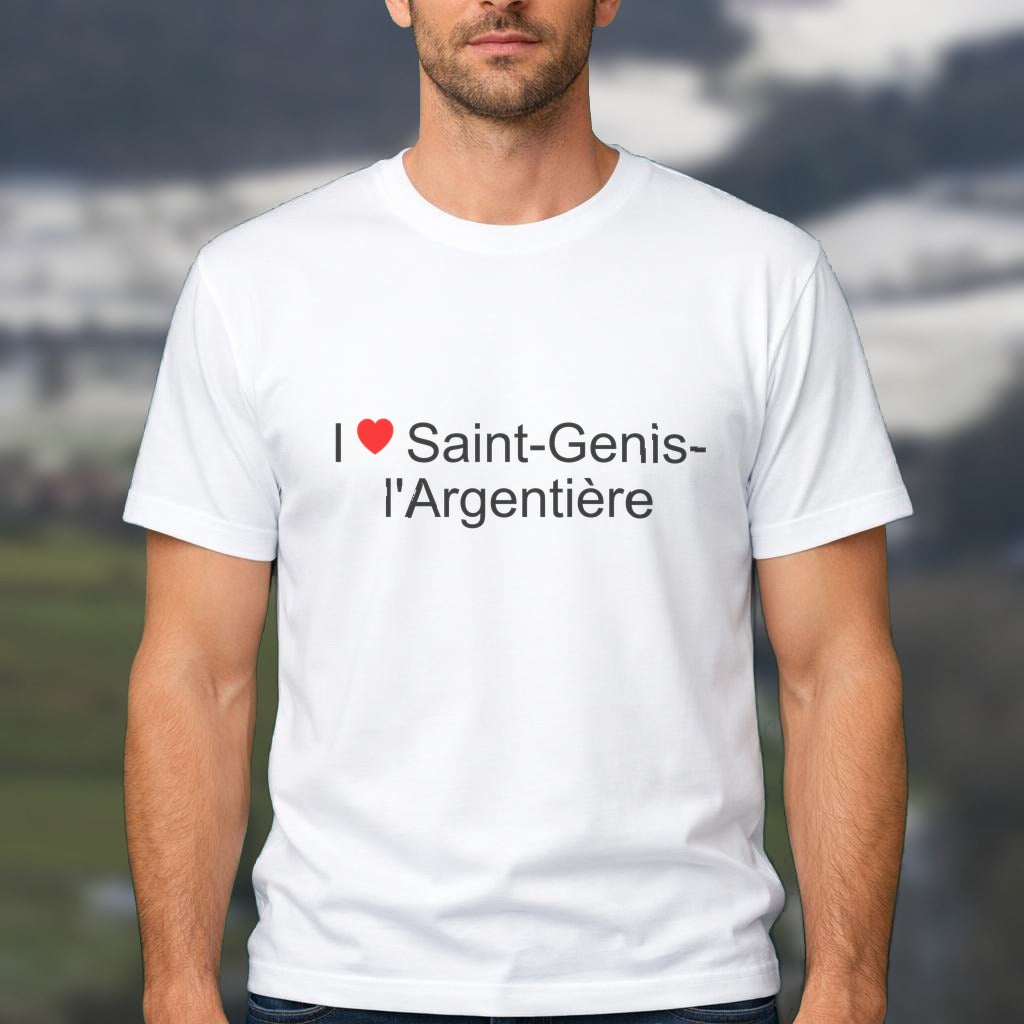 T-shirt I love saint-genis-l'argentière