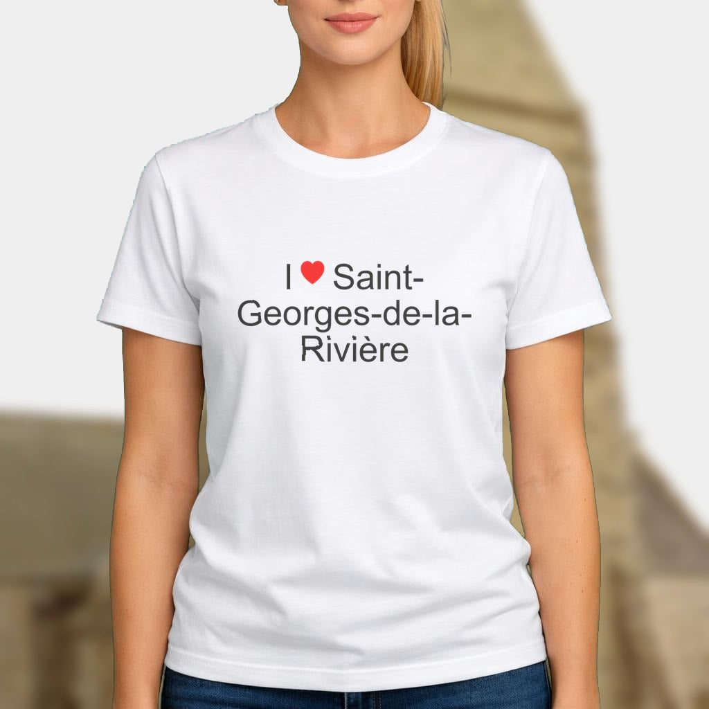 T-shirt I love saint-georges-de-la-rivière