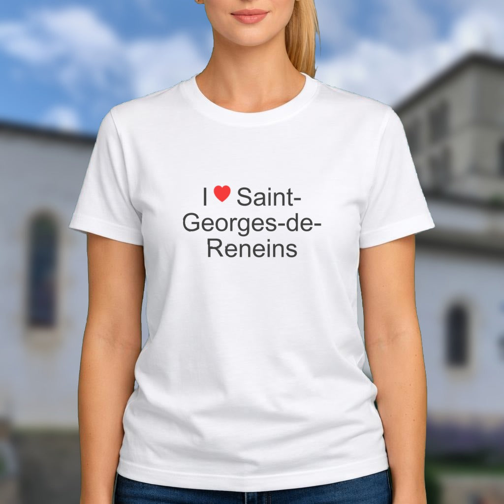 T-shirt I love saint-georges-de-reneins
