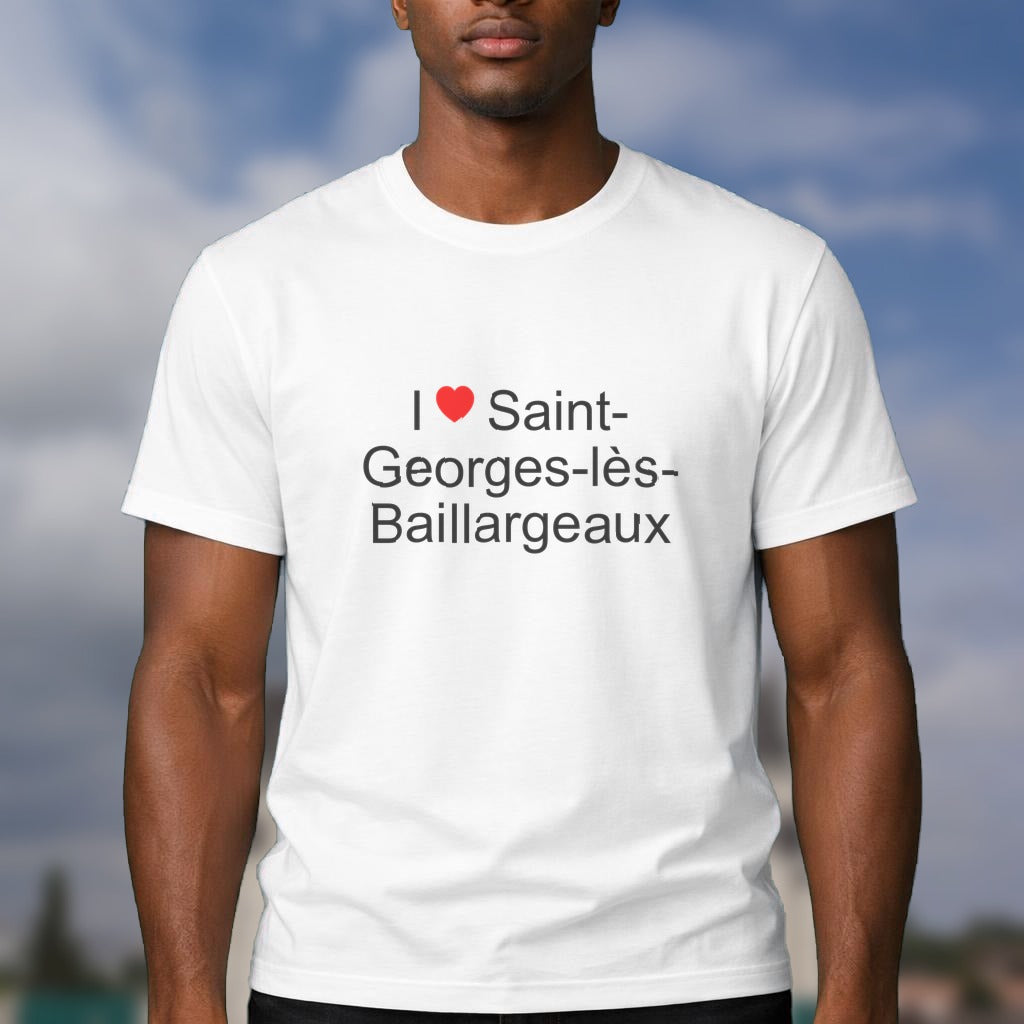 T-shirt I love saint-georges-lès-baillargeaux