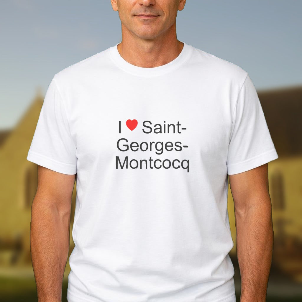 T-shirt I love saint-georges-montcocq
