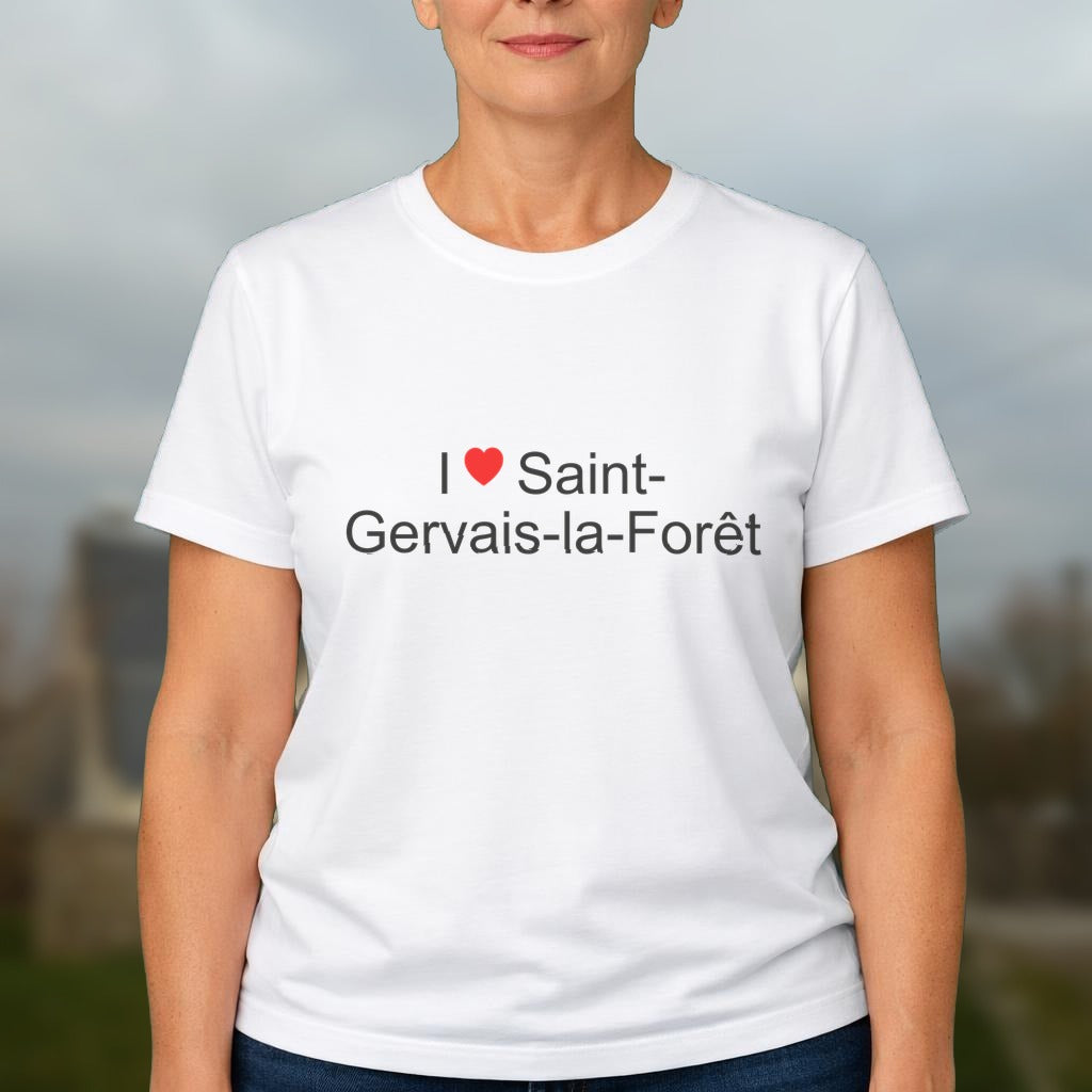 T-shirt I love saint-gervais-la-forêt
