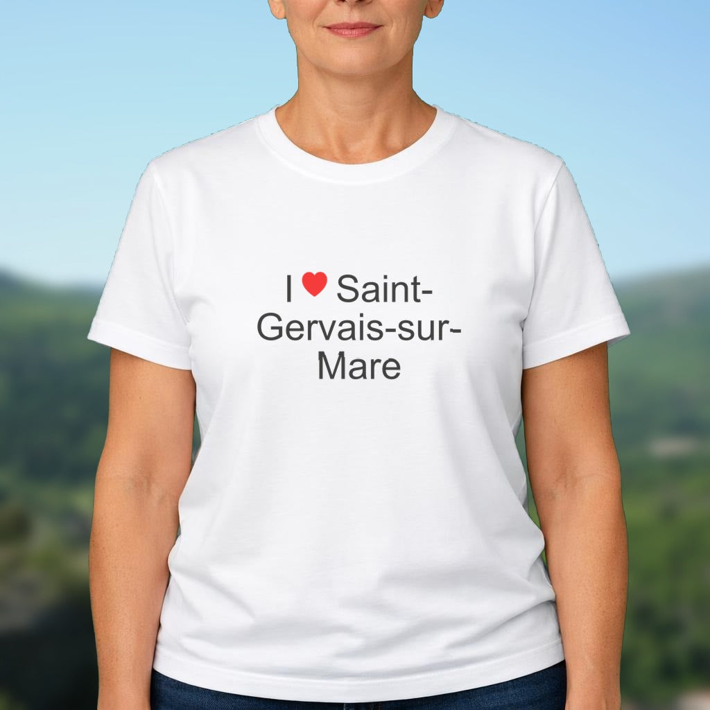 T-shirt I love saint-gervais-sur-mare