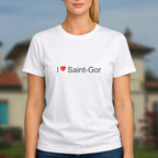 T-shirt I love saint-gor