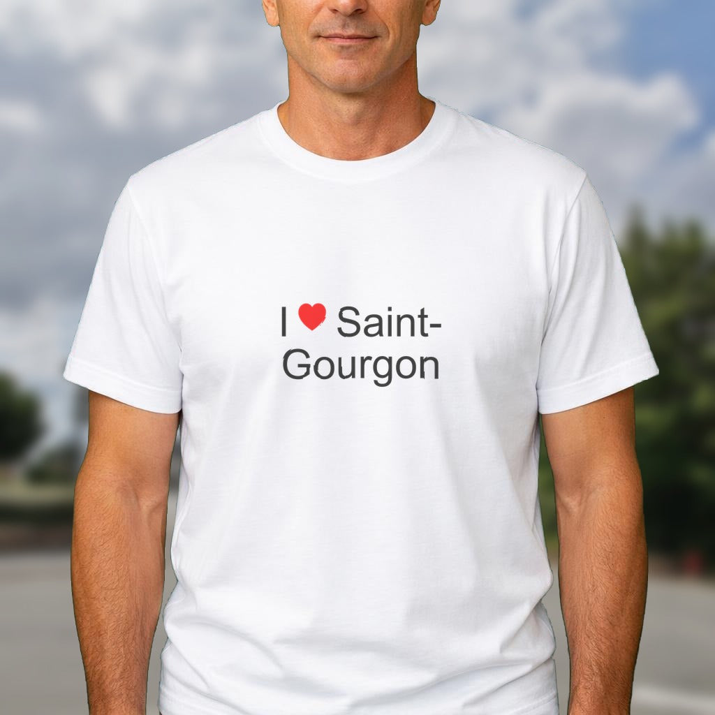 T-shirt I love saint-gourgon