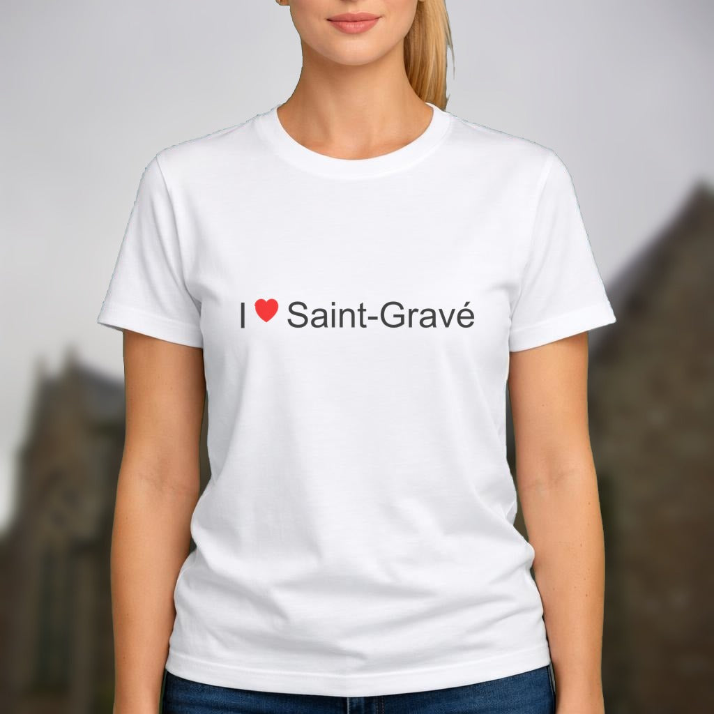 T-shirt I love saint-gravé
