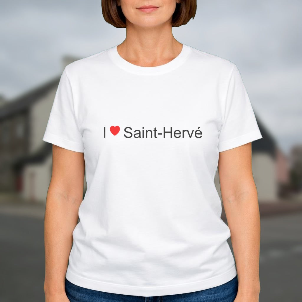 T-shirt I love saint-hervé