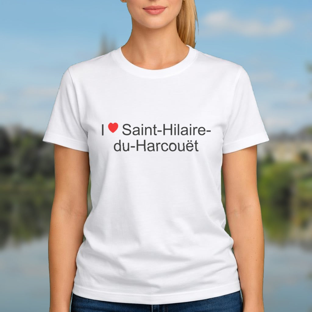 T-shirt I love saint-hilaire-du-harcouët