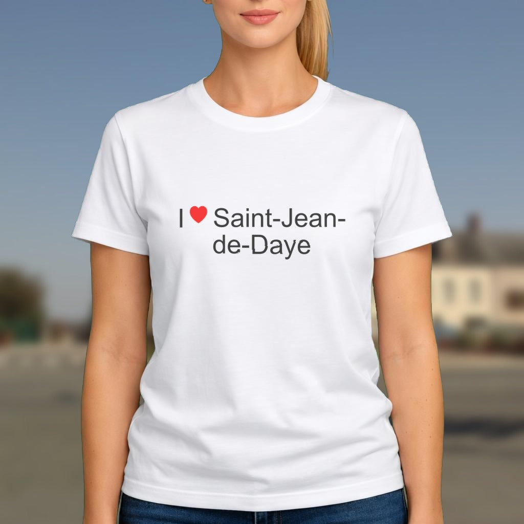 T-shirt I love saint-jean-de-daye