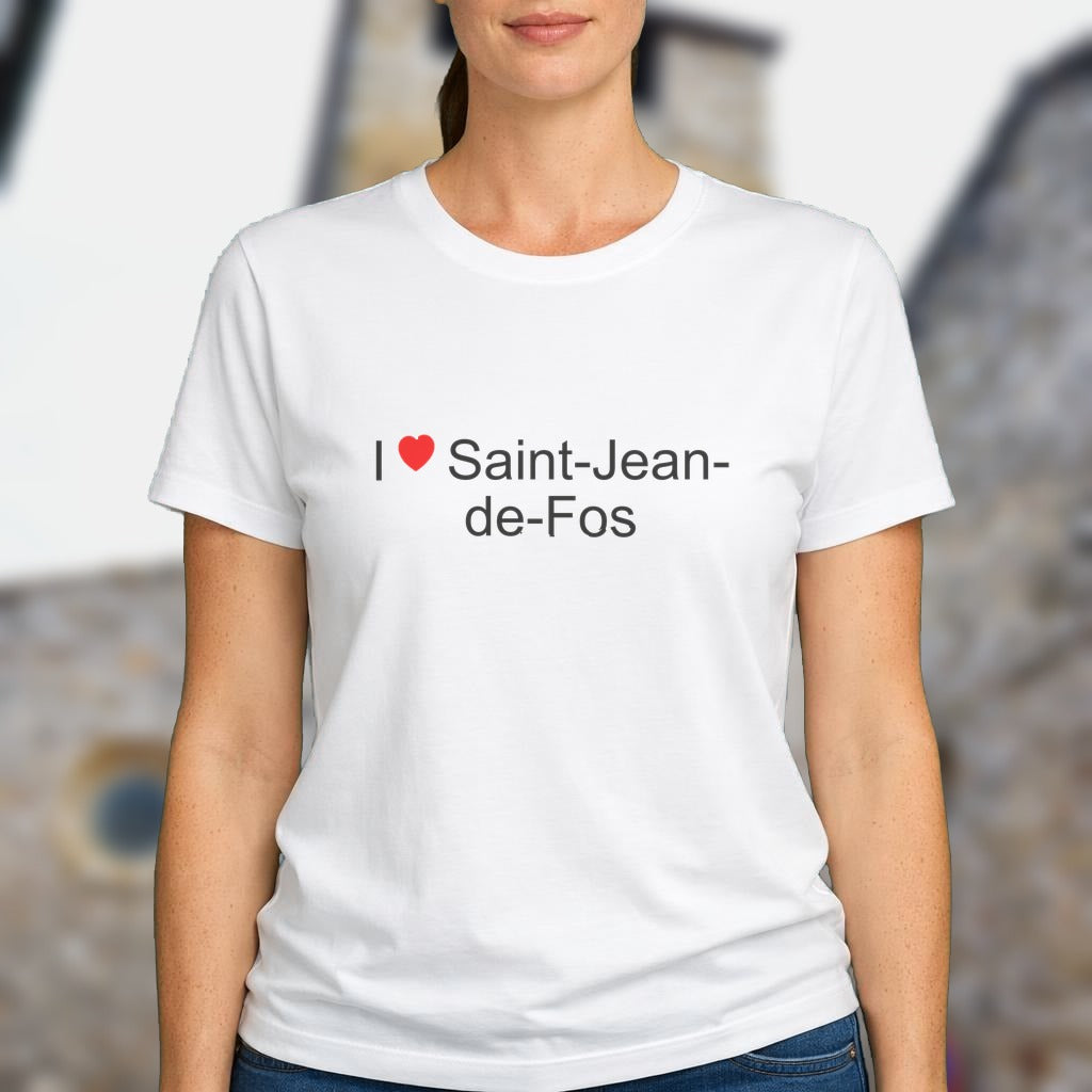 T-shirt I love saint-jean-de-fos