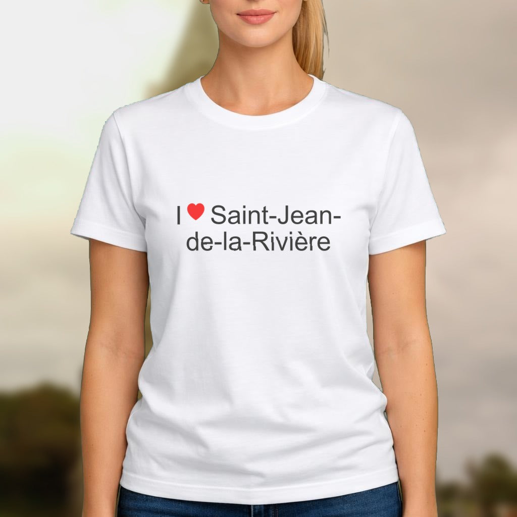 T-shirt I love saint-jean-de-la-rivière