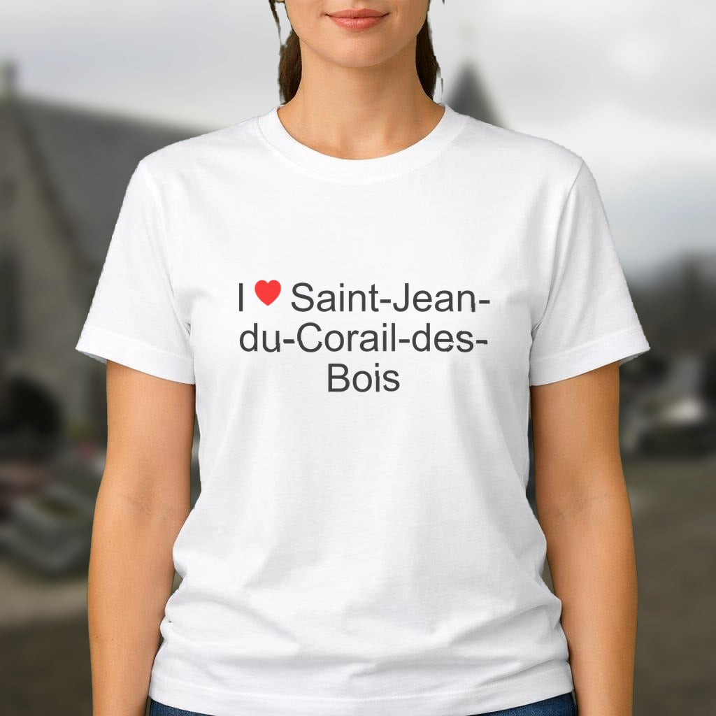 T-shirt I love saint-jean-du-corail-des-bois