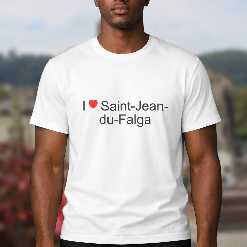 T-shirt I love saint-jean-du-falga