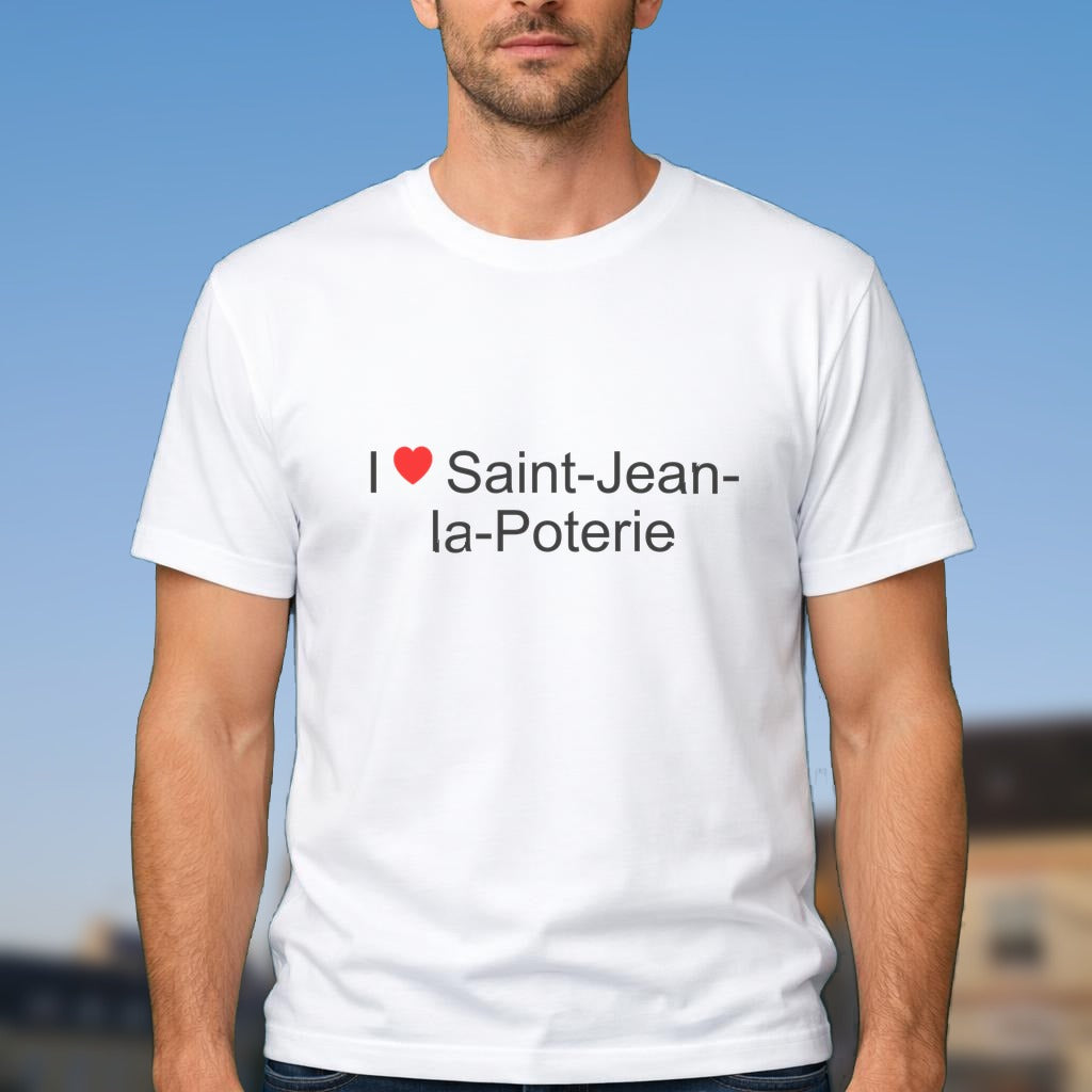T-shirt I love saint-jean-la-poterie