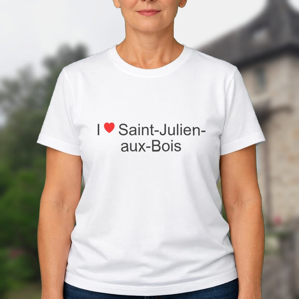 T-shirt I love saint-julien-aux-bois