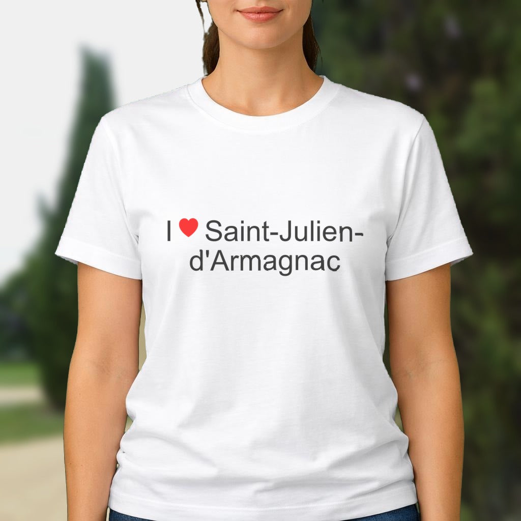 T-shirt I love saint-julien-d'armagnac