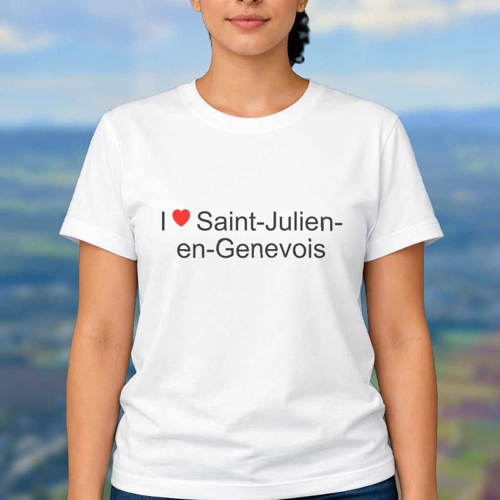 T-shirt I love saint-julien-en-genevois