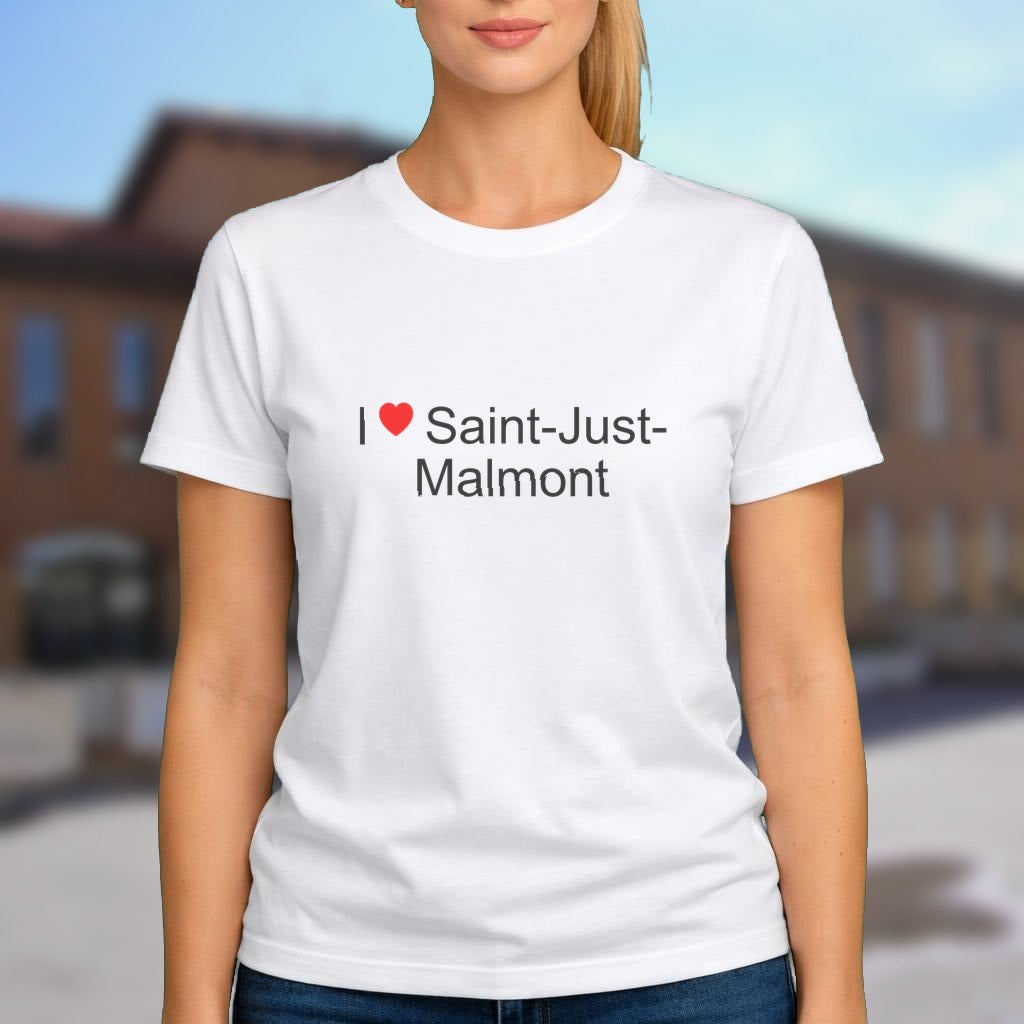 T-shirt I love saint-just-malmont