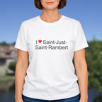 T-shirt I love saint-just-saint-rambert