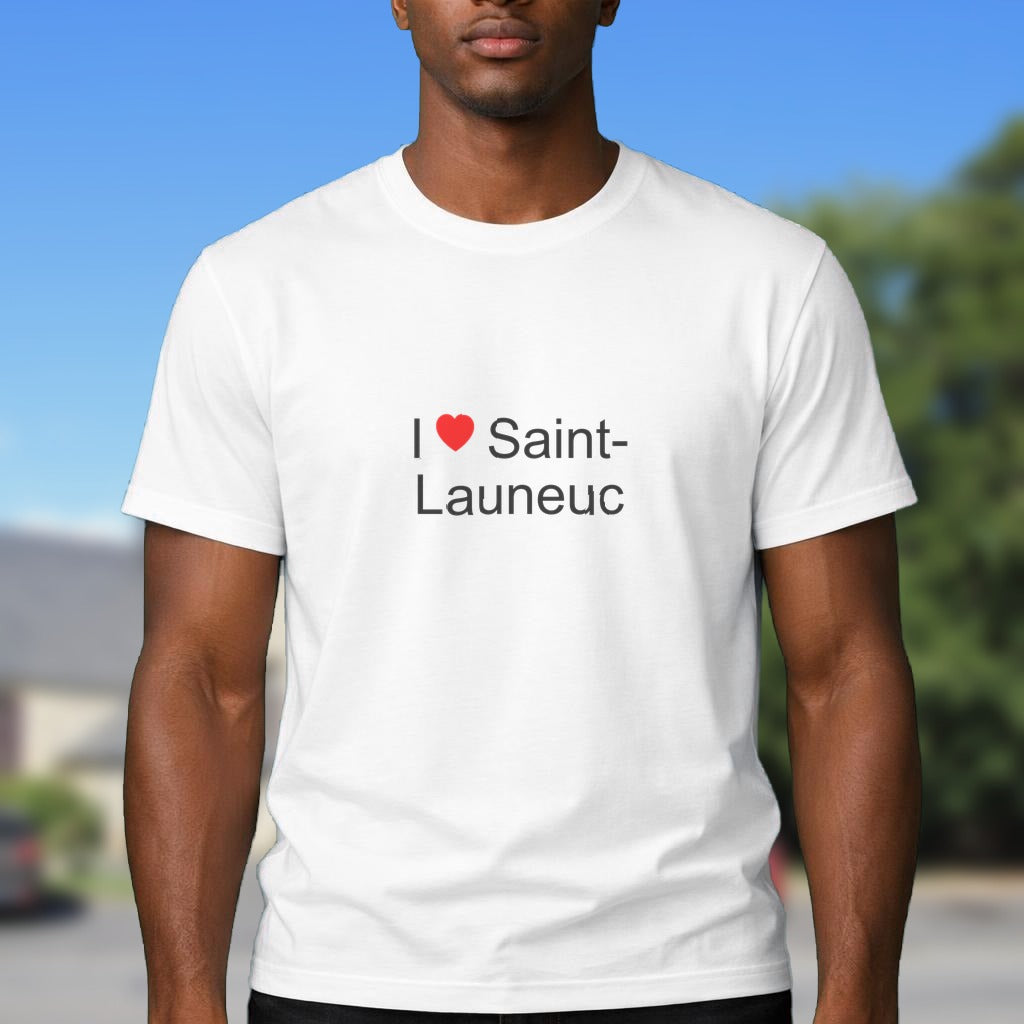 T-shirt I love saint-launeuc