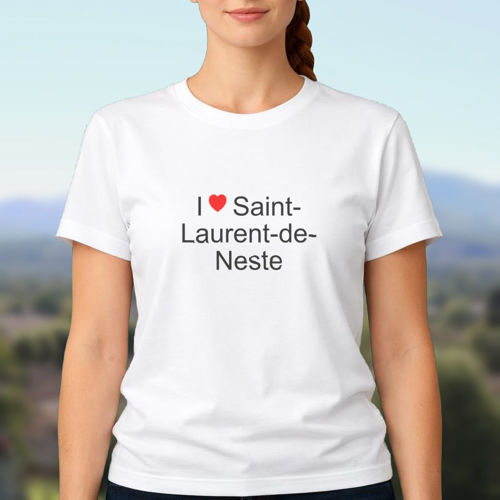 T-shirt I love saint-laurent-de-neste