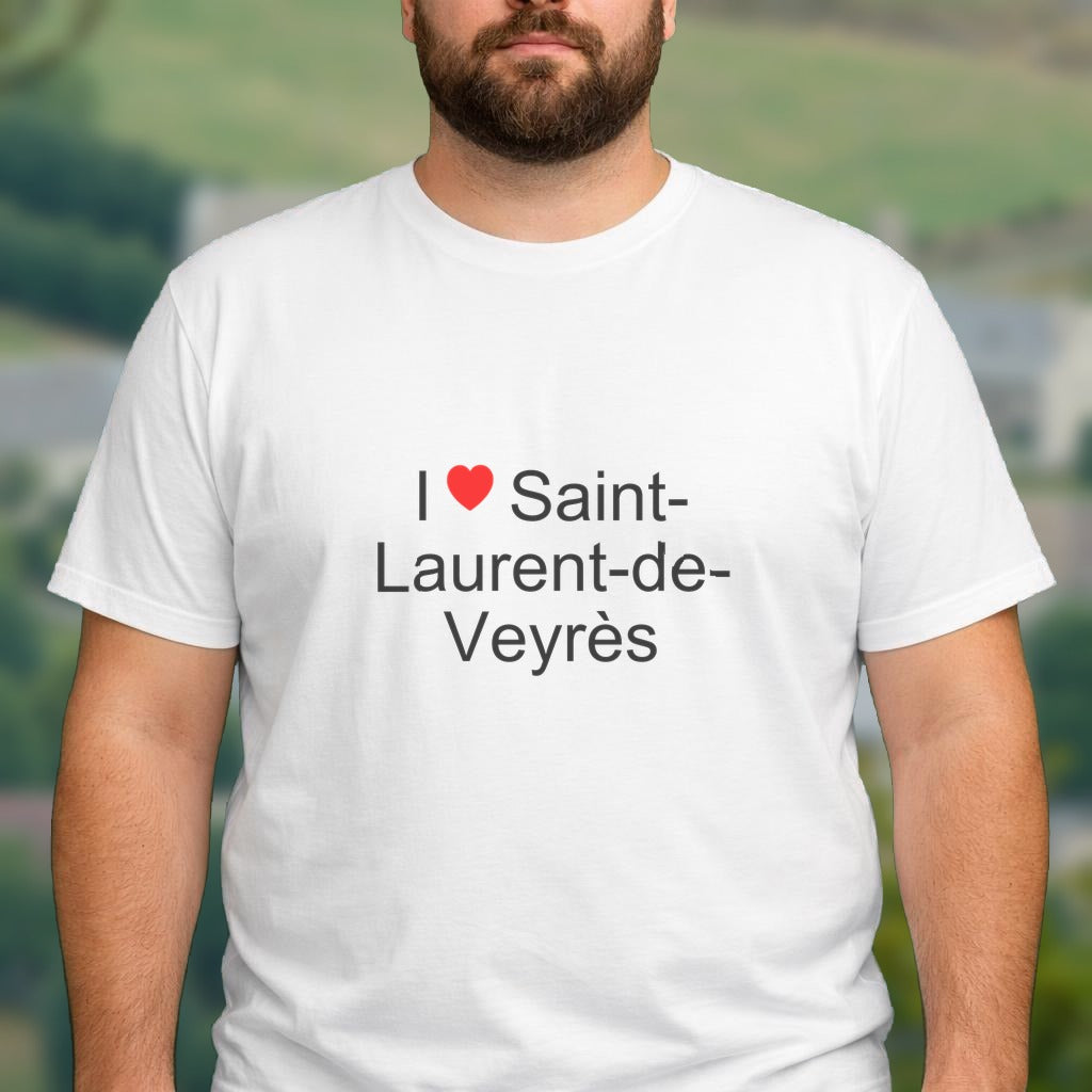 T-shirt I love saint-laurent-de-veyrès