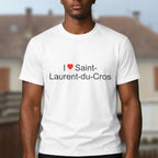 T-shirt I love saint-laurent-du-cros