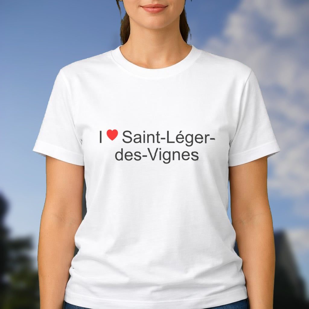 T-shirt I love saint-léger-des-vignes