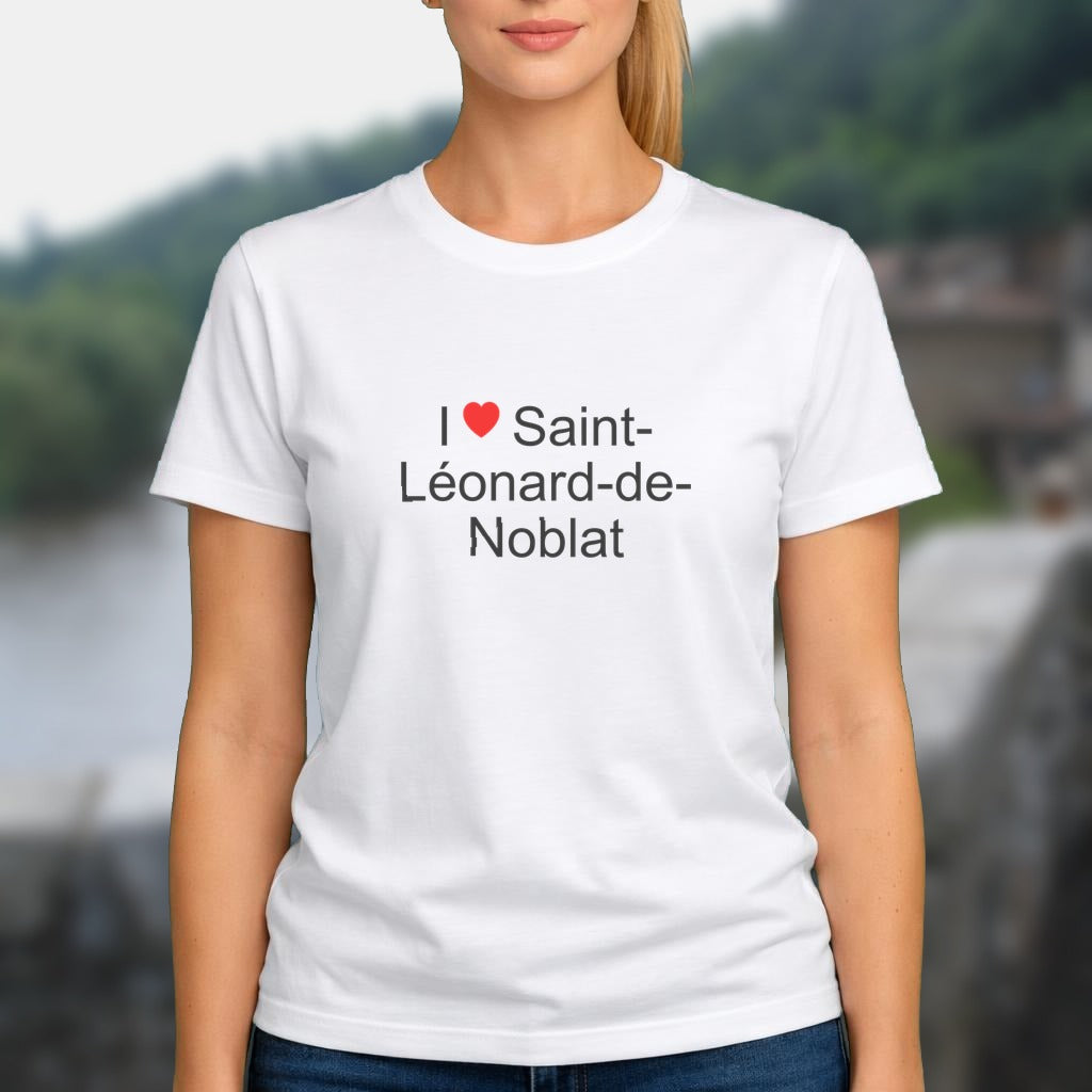 T-shirt I love saint-léonard-de-noblat