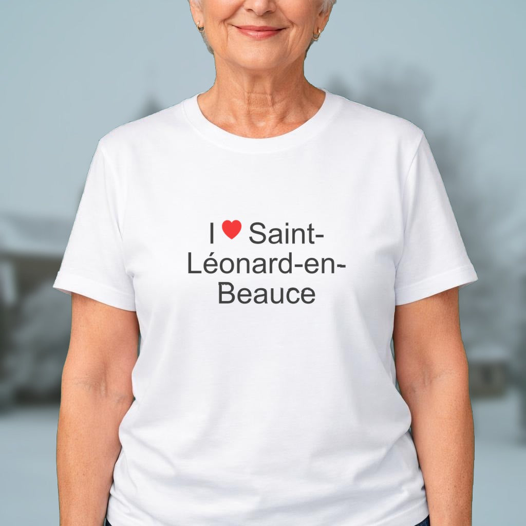T-shirt I love saint-léonard-en-beauce