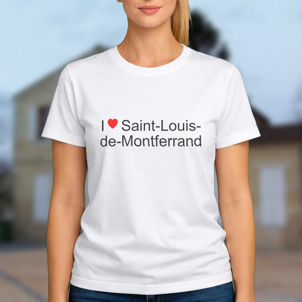 T-shirt I love saint-louis-de-montferrand