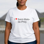 T-shirt I love saint-malo-de-phily