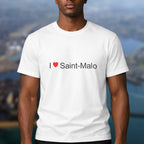 T-shirt I love Saint-Malo – souvenir de Saint-Malo, Ille-et-Vilaine | Citeeshirt – vue 1