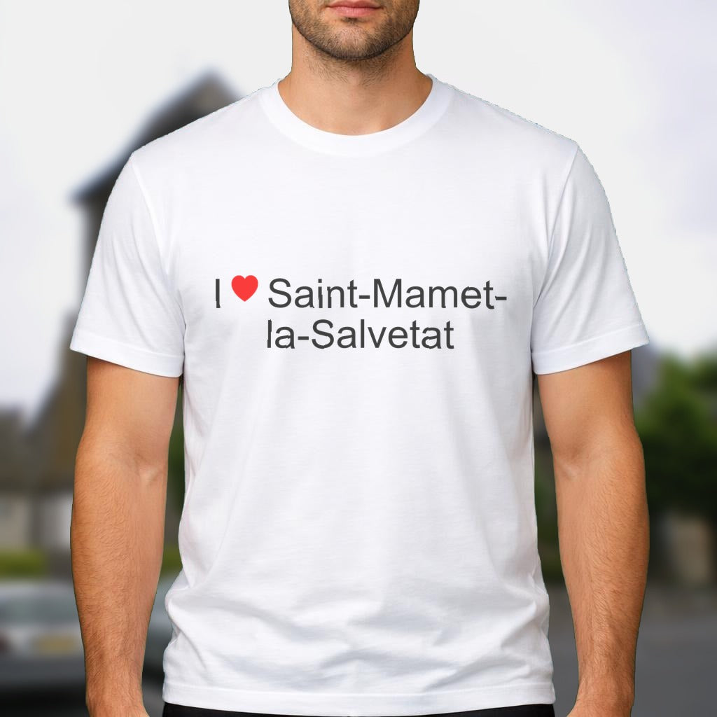 T-shirt I love saint-mamet-la-salvetat