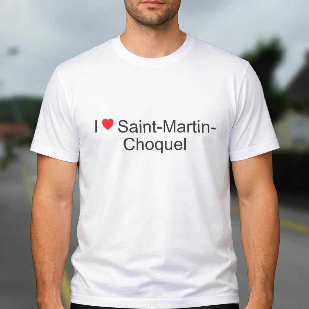 T-shirt I love saint-martin-choquel
