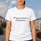 T-shirt I love saint-martin-d'estréaux