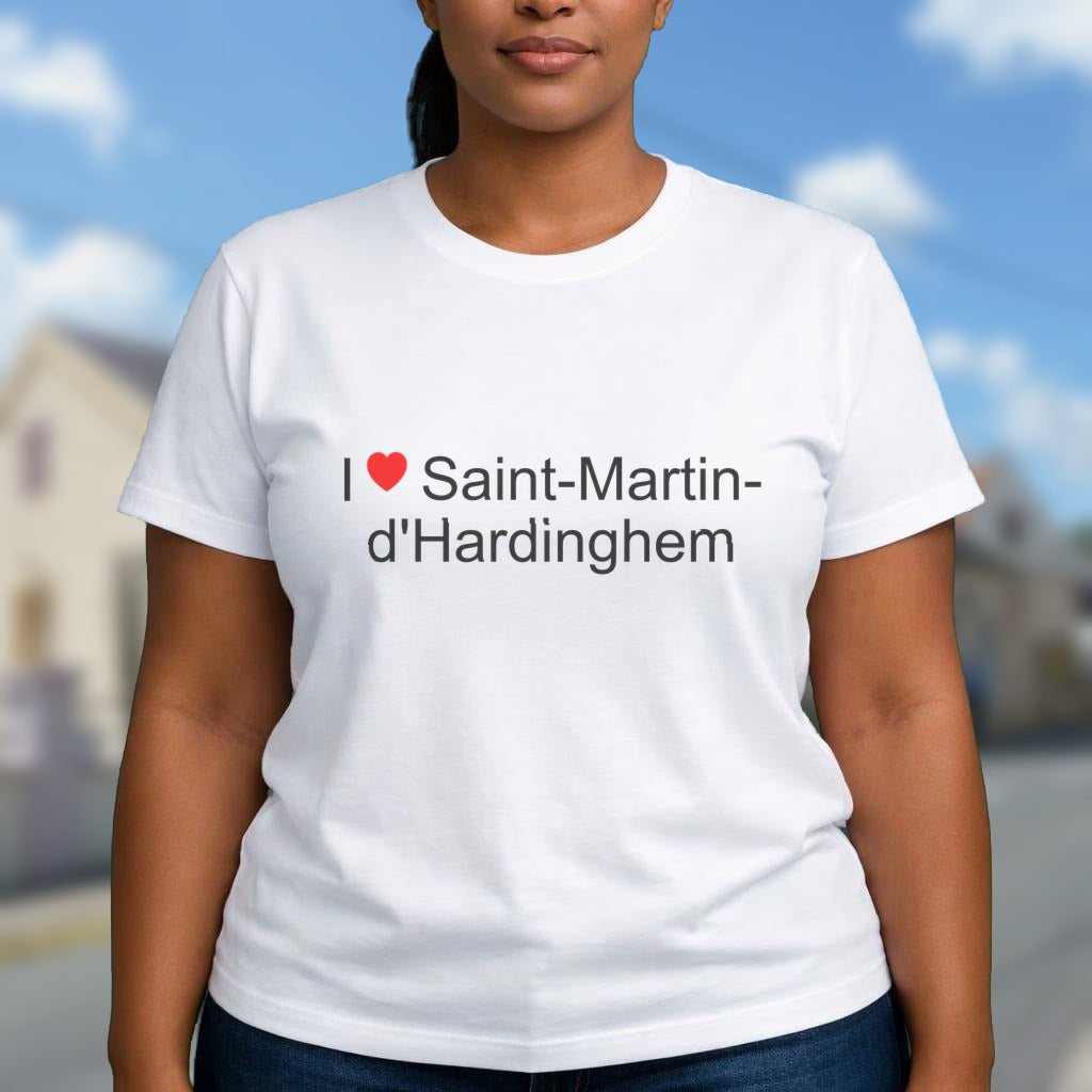 T-shirt I love saint-martin-d'hardinghem