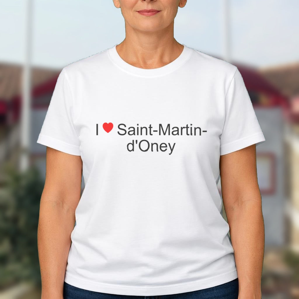 T-shirt I love saint-martin-d'oney
