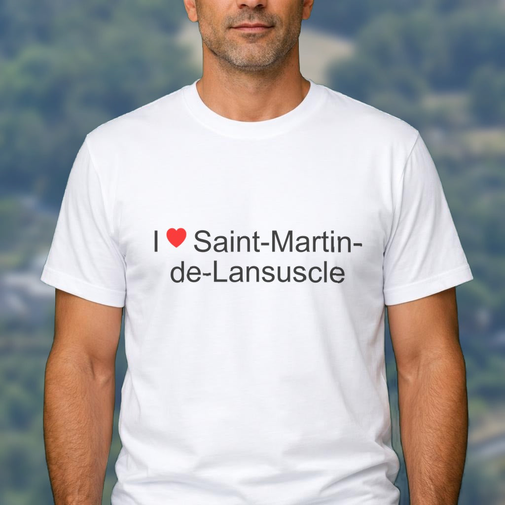 T-shirt I love saint-martin-de-lansuscle