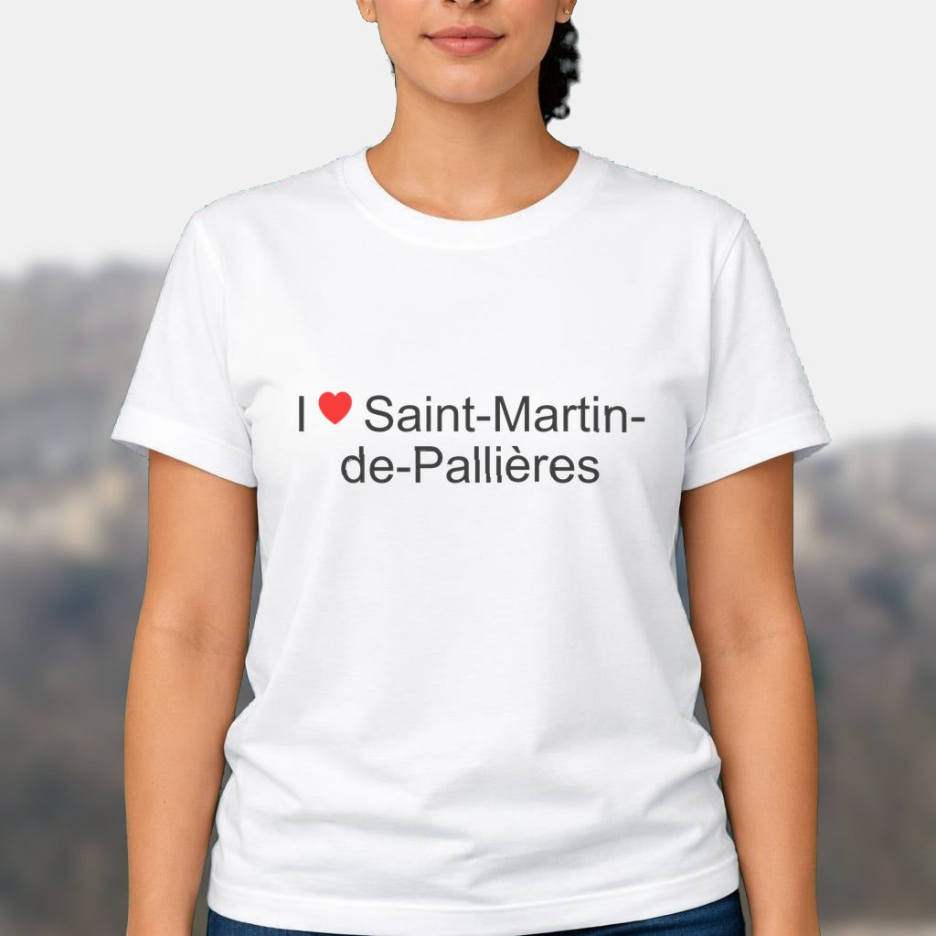 T-shirt I love saint-martin-de-pallières