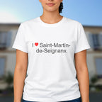 T-shirt I love saint-martin-de-seignanx