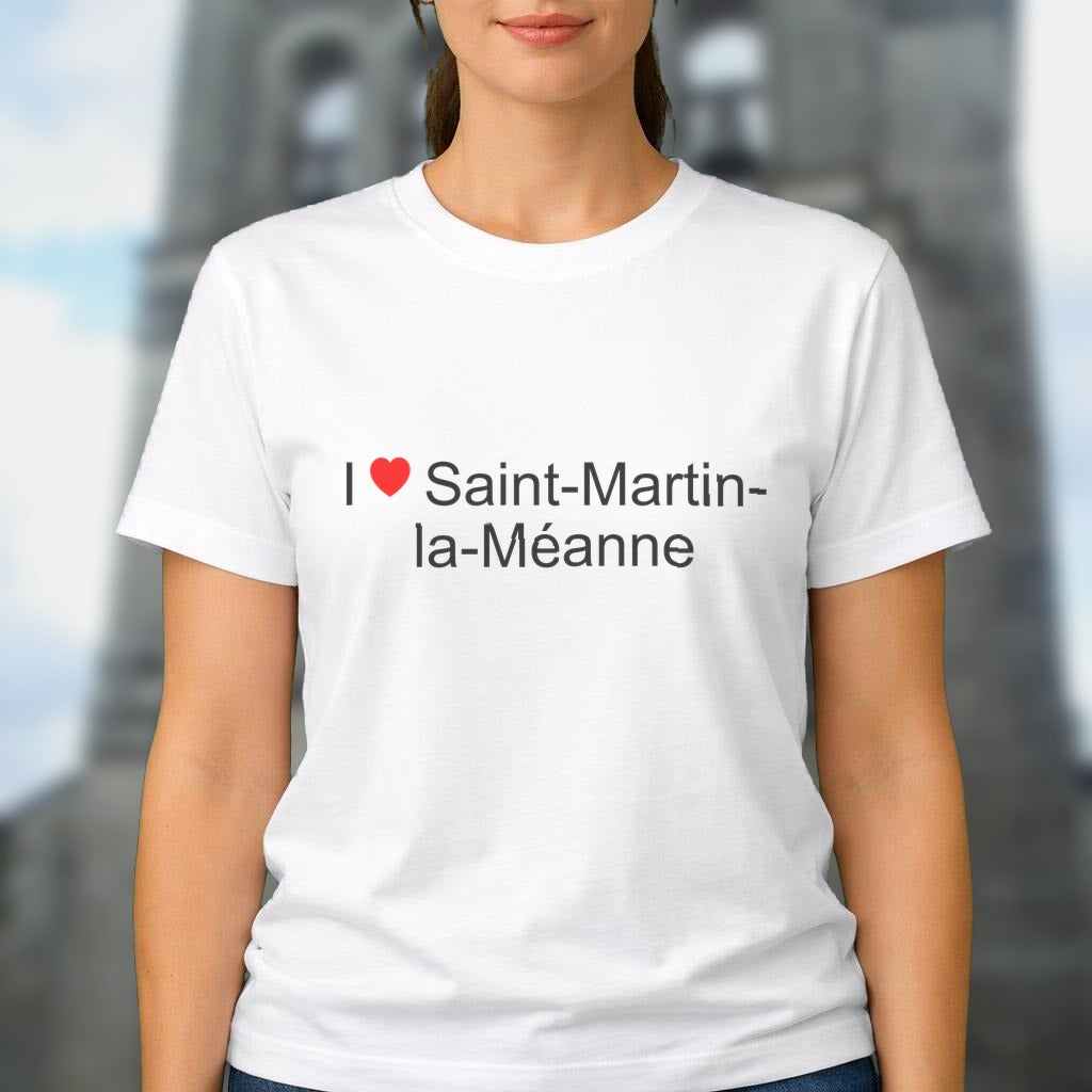 T-shirt I love saint-martin-la-méanne