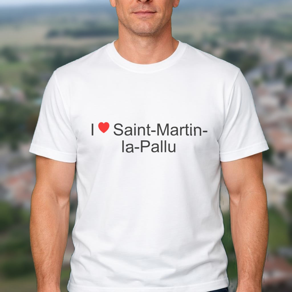 T-shirt I love saint-martin-la-pallu