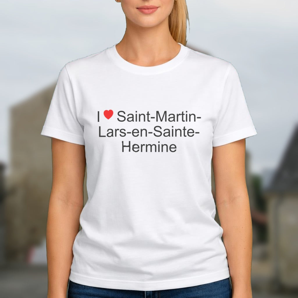 T-shirt I love saint-martin-lars-en-sainte-hermine