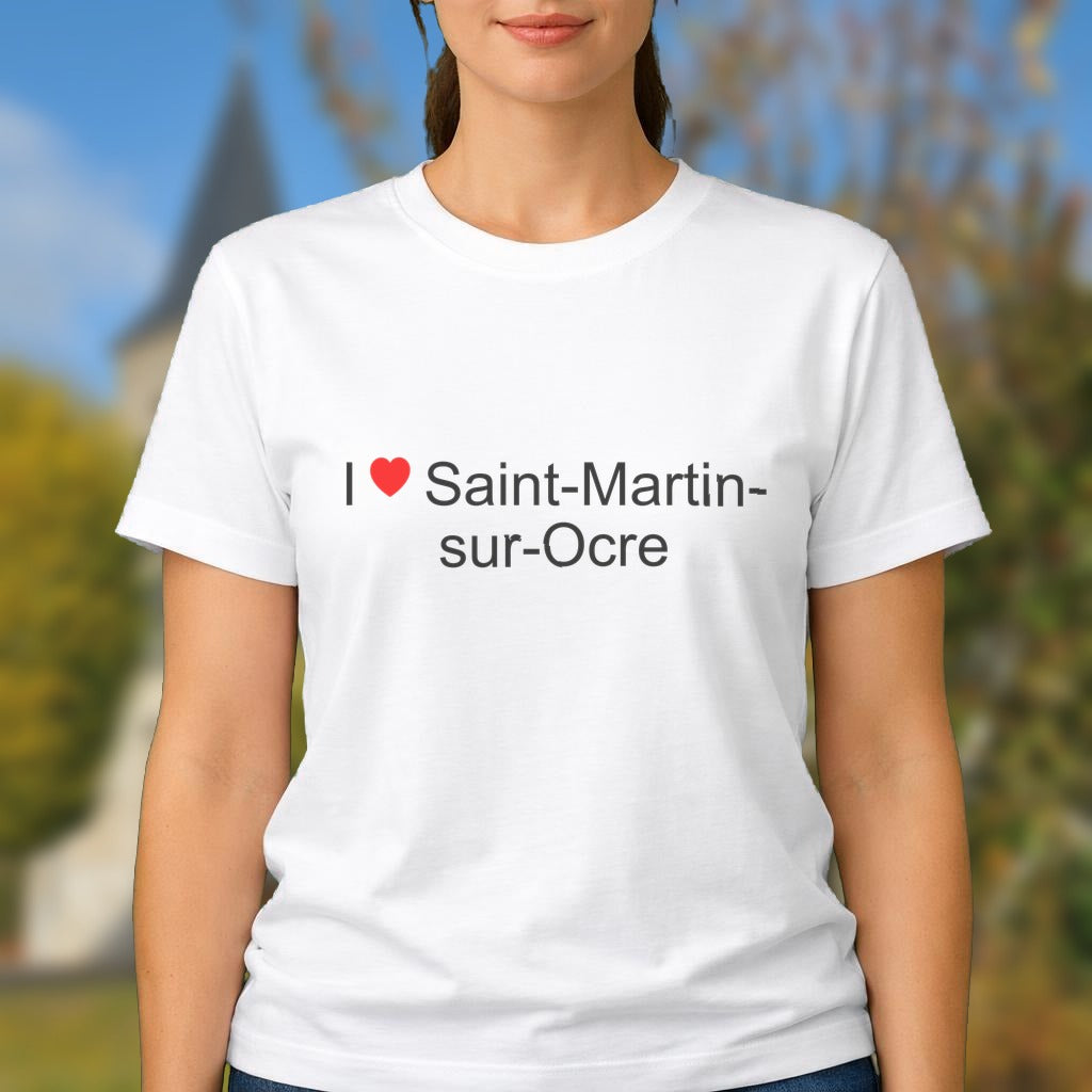 T-shirt I love saint-martin-sur-ocre