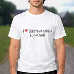 T-shirt I love saint-martin-sur-oust