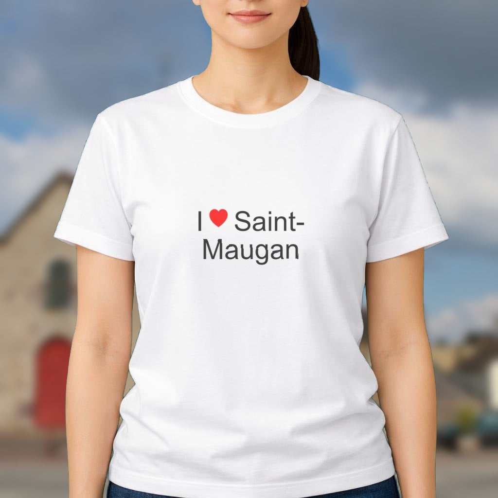 T-shirt I love saint-maugan
