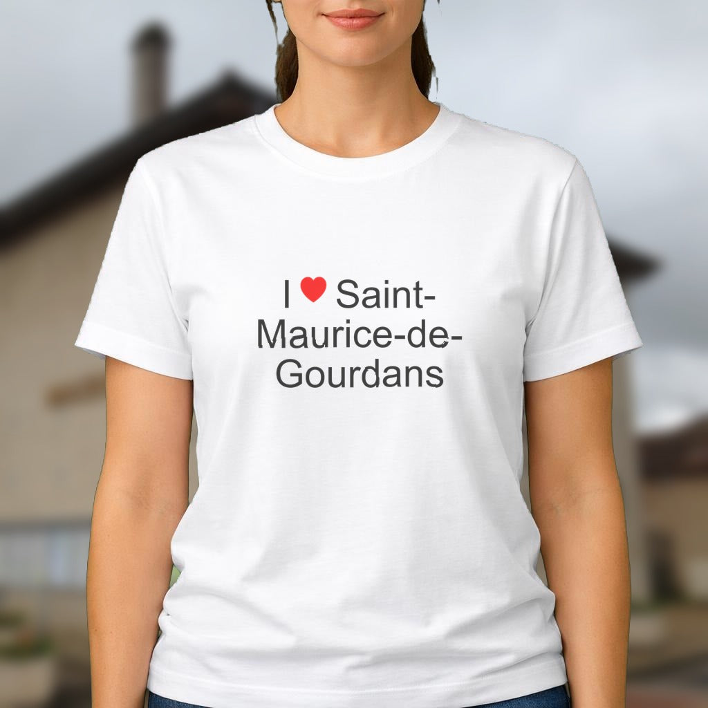 T-shirt I love saint-maurice-de-gourdans