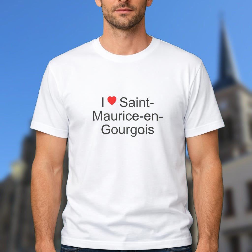 T-shirt I love saint-maurice-en-gourgois